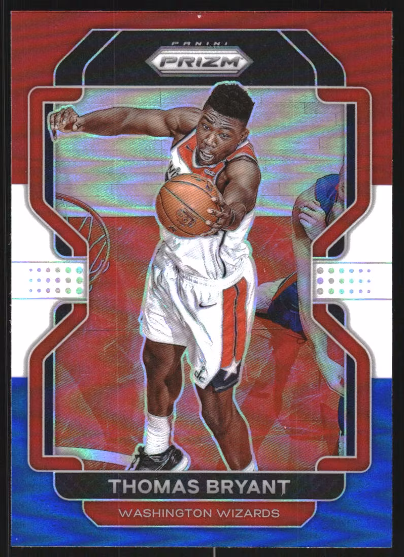 2021-22 Panini Prizm Prizms Red White and Blue #7 Thomas Bryant (12-S15-NBAWIZARDS)