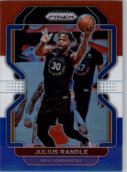 2021-22 Panini Prizm Prizms Red White and Blue #85 Julius Randle (15-S4-NBAKNICKS)