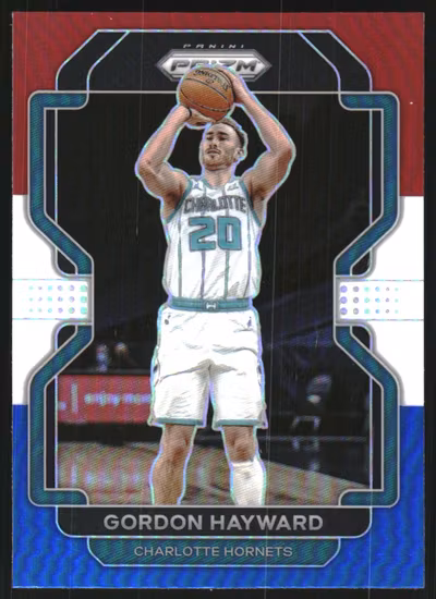 2021-22 Panini Prizm Prizms Red White and Blue #106 Gordon Hayward (12-S15-NBAHORNETS)