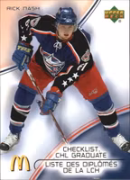 2005-06 McDonald's Upper Deck CHL Graduates #CG6 Rick Nash (10-T11-NHLBLUEJACKETS)