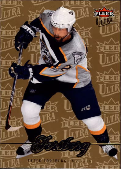 2007-08 Ultra Gold Medallion #85 Peter Forsberg (30-T5-NHLPREDATORS)