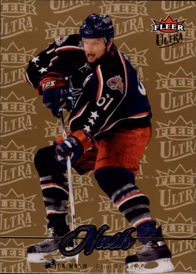 2007-08 Ultra Gold Medallion #141 Rick Nash (15-T5-NHLBLUEJACKETS)