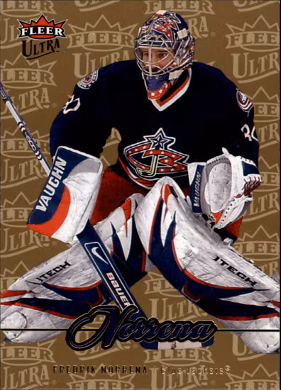 2007-08 Ultra Gold Medallion #144 Fredrik Norrena (12-T5-NHLBLUEJACKETS)