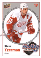 2010-11 Upper Deck Hockey Heroes Steve Yzerman #HH1 Steve Yzerman (20-T14-NHLREDWINGS)