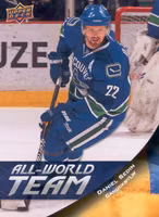 2011-12 Upper Deck All World Team #AW6 Daniel Sedin (20-T11-NHLCANUCKS)