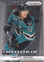2013-14 Panini Prizm #278 Matt Irwin RC (10-S2-NHLSHARKS)