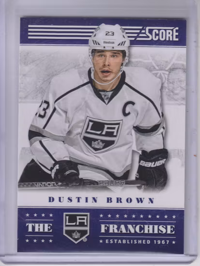 2013-14 Score Franchise #13 Dustin Brown (15-T11-NHLKINGS)