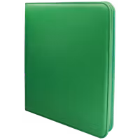 Ultra Pro Vivid 12-Pocket Zippered PRO-Binder: Green