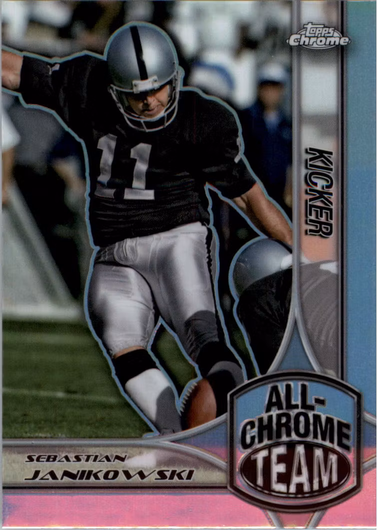 2024 Topps Chrome All Chrome Team Refractors #ACT24 Sebastian Janikowski (15-P4-NFLRAIDERS)