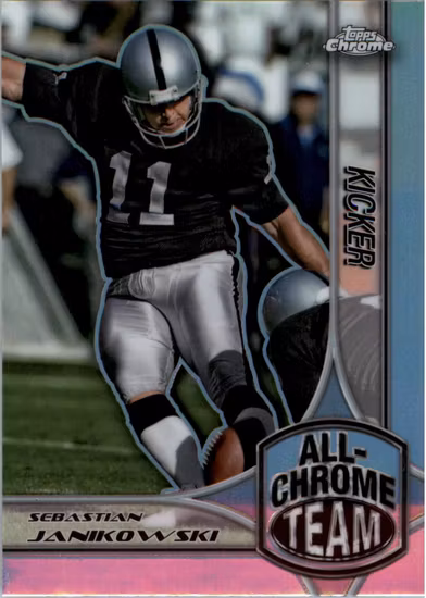 2024 Topps Chrome All Chrome Team Refractors #ACT24 Sebastian Janikowski (15-P4-NFLRAIDERS)