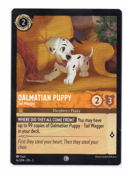 Dalmatian Puppy Tail Wagger 4c204 - Disney Lorcana Inklands TCG (10-SS13-OTHERS)