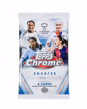 2024-25 Topps Chrome UEFA Women's Champions League (Hobby Pack)