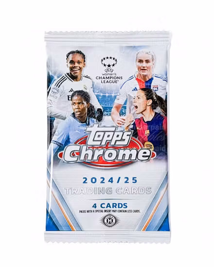 2024-25 Topps Chrome UEFA Women's Champions League (Hobby Pack)