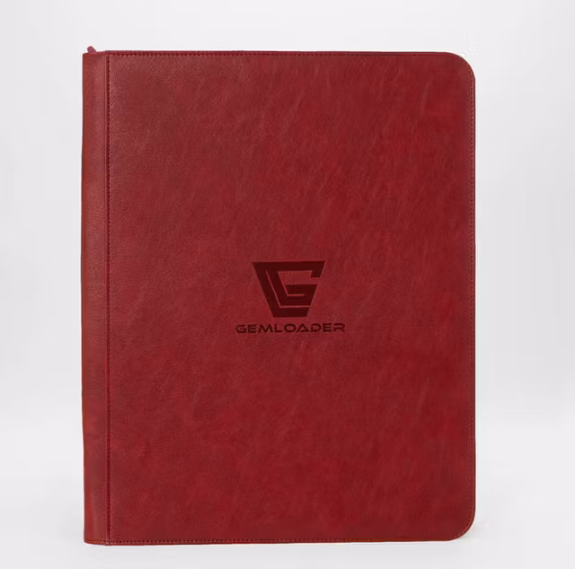 Gemloader Premium Toploader Binder (9-Pocket - Red)