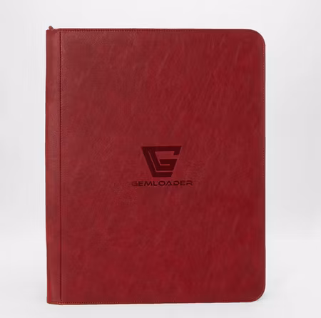 Gemloader Premium Toploader Binder (9-Pocket - Red)