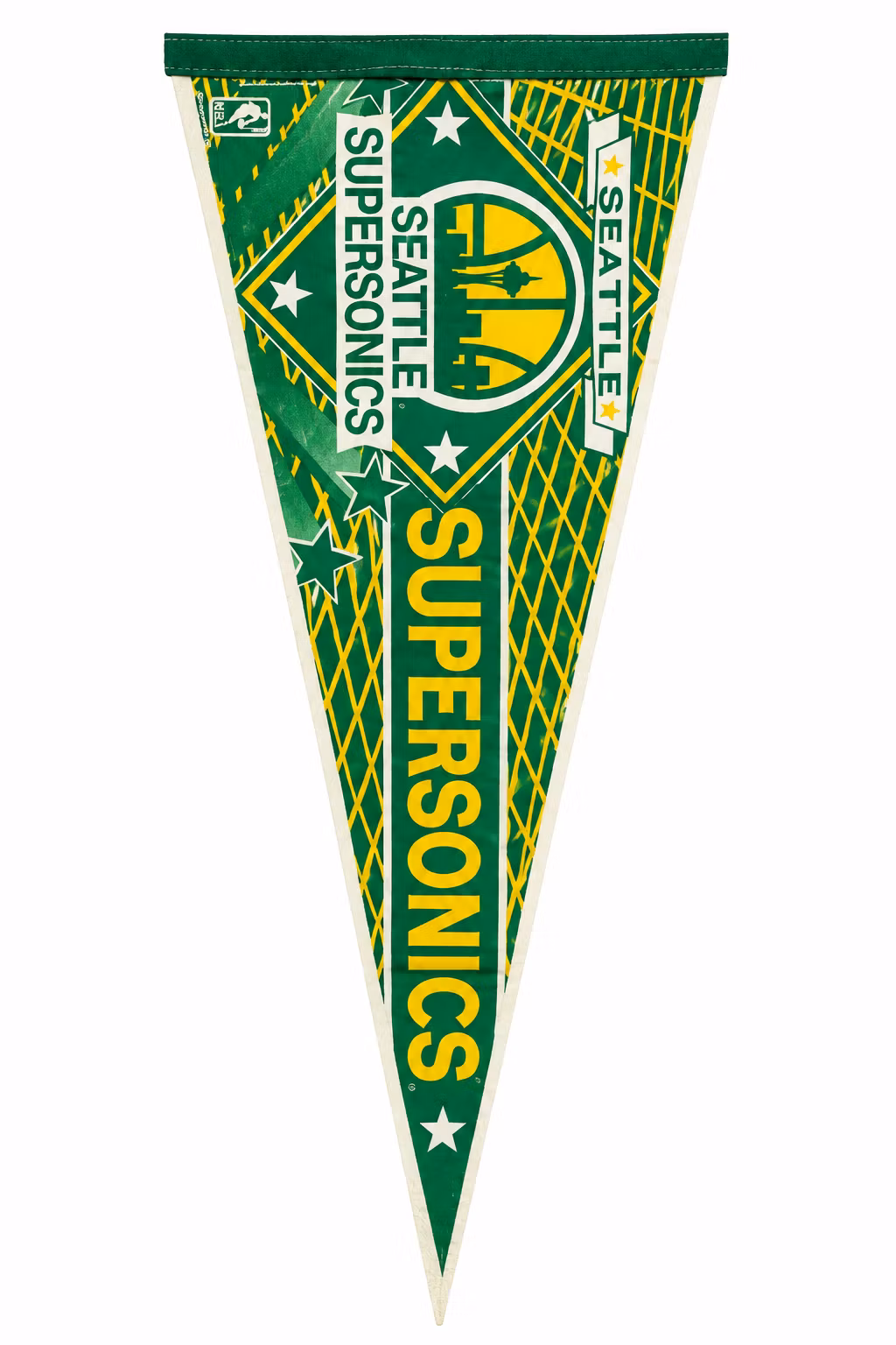 SEATTLE SUPERSONICS - VINTAGE BANNER/VIMPEL (75x30cm)