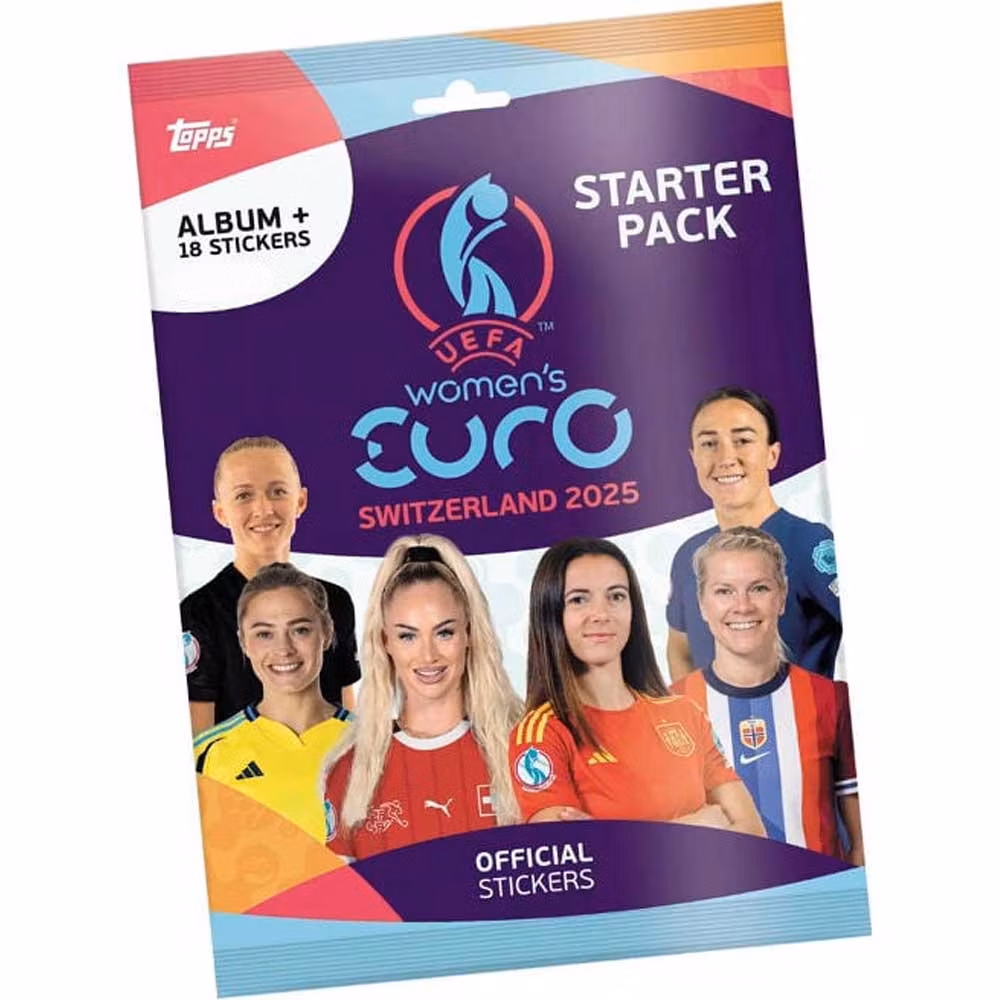 2025-26 Topps Women's Euro 2025 Stickers (Startpaket)