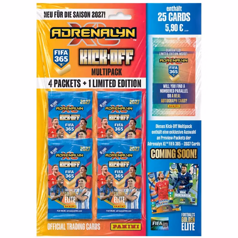 2026-27 Panini Adrenalyn XL FIFA 365 2027 (KICK-OFF Multipack)