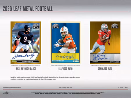 2026 Leaf Metal Football (Hobby Box)