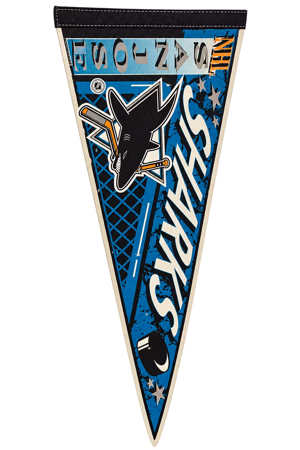 SAN JOSE SHARKS - VINTAGE BANNER/VIMPEL (75x30cm)