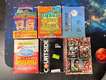 VINTAGE SETS - 6 DIFFERENT - BASEBALL, AMERICAN FOOTBALL, BASKETBALL