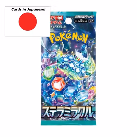 Pokémon Scarlet & Violet Stellar Miracle (sv7) Booster paket (5 kort) – JAPANSK