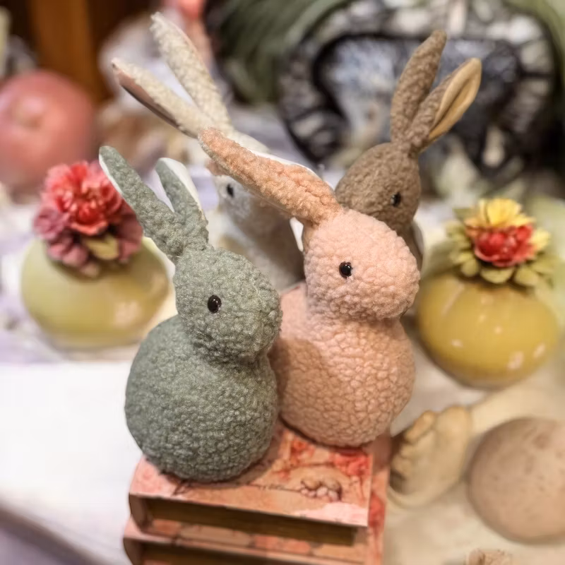 Hare i tyg, ljusbrun