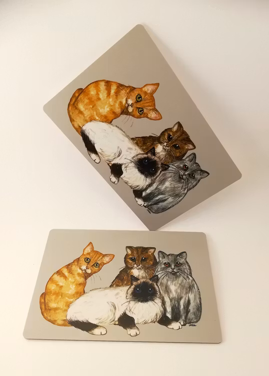 Smörgåsunderlägg, KATTER