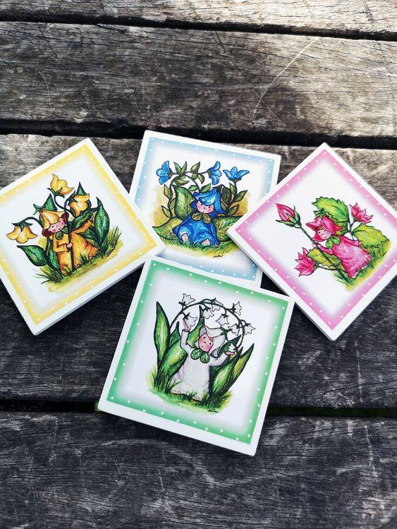 Magnet, blomsterbarn