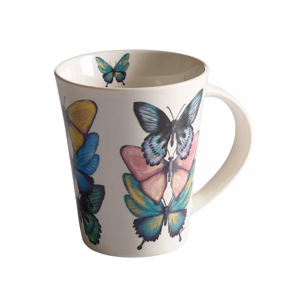 Mugg med fjärilar