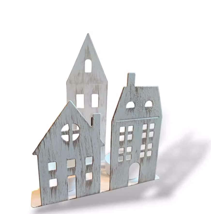 Ljuslykta hus, för två värmeljus