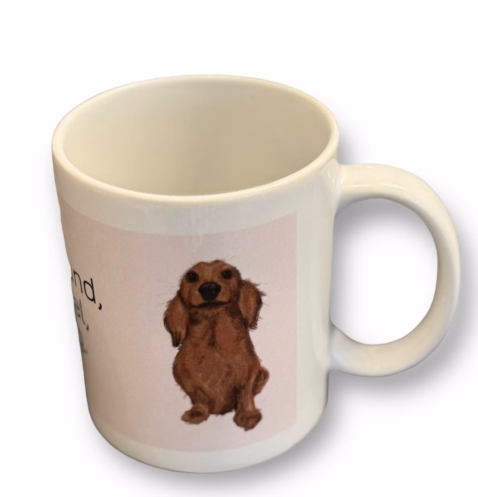 Mugg, långhårig tax