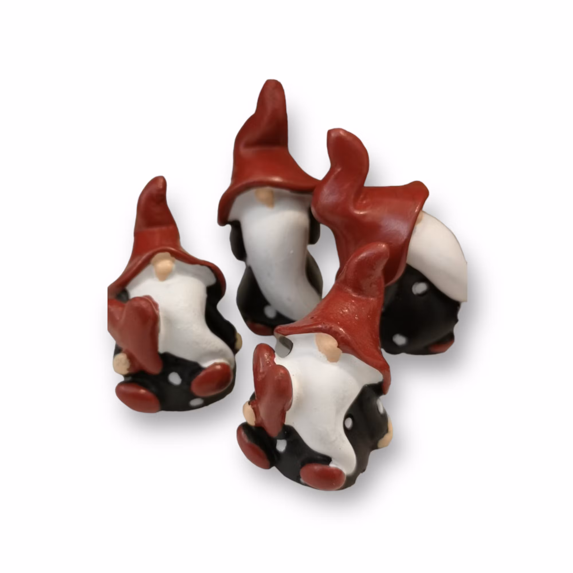 Tomte med vinröd luva, 2-pack