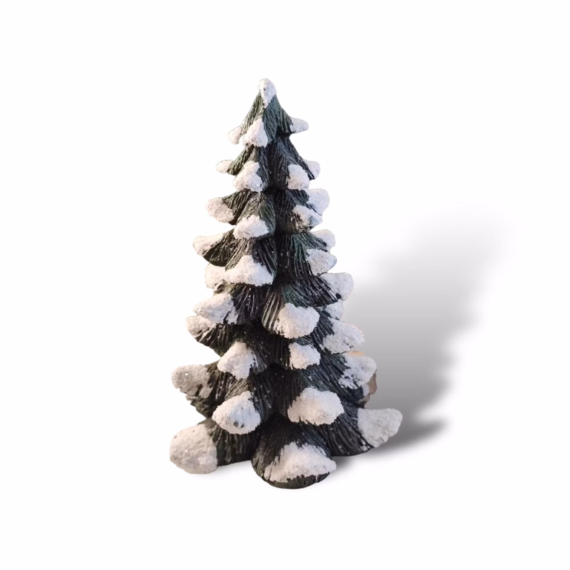 Julgran med snö