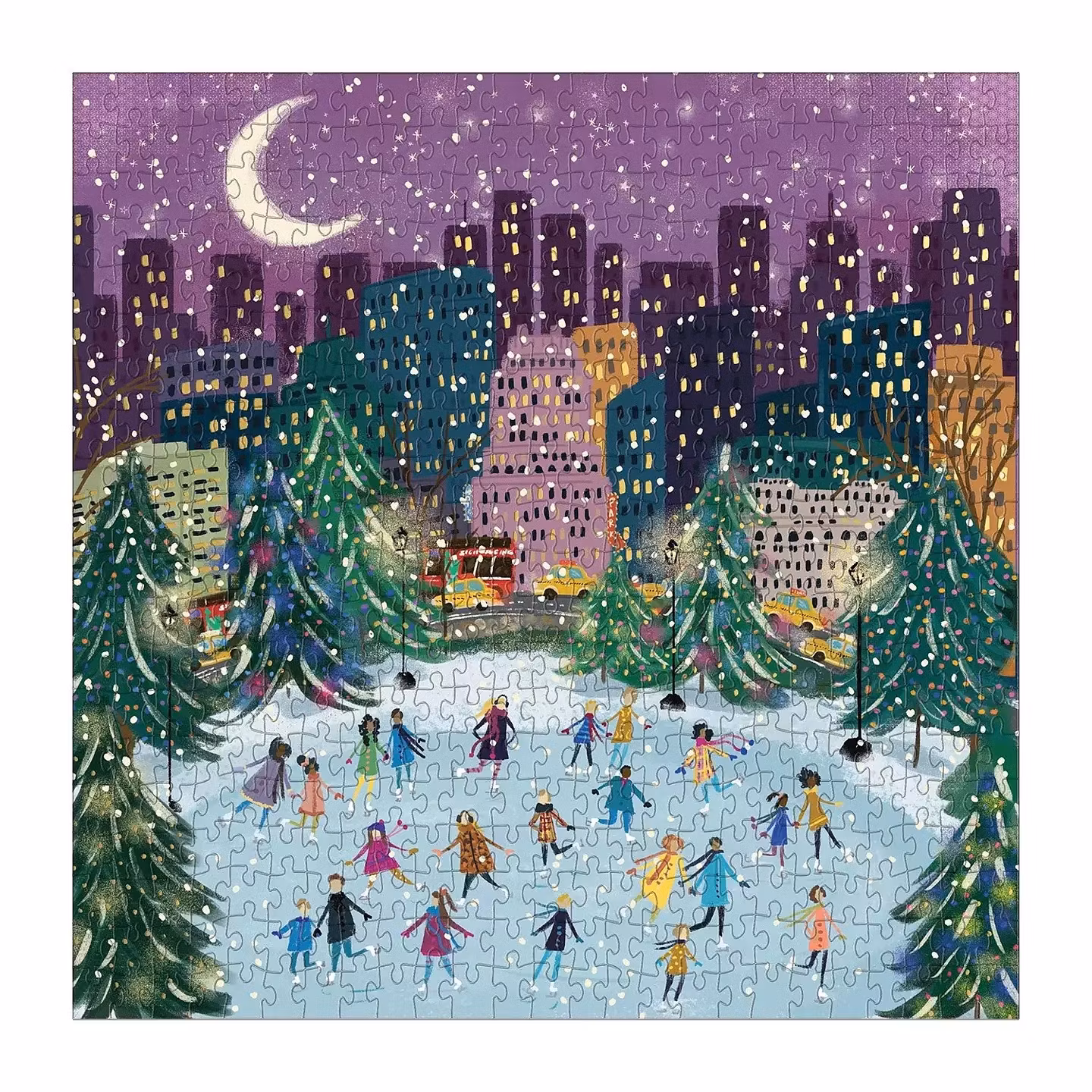 Pussel, Merry Moonlight Skaters  500 bitar