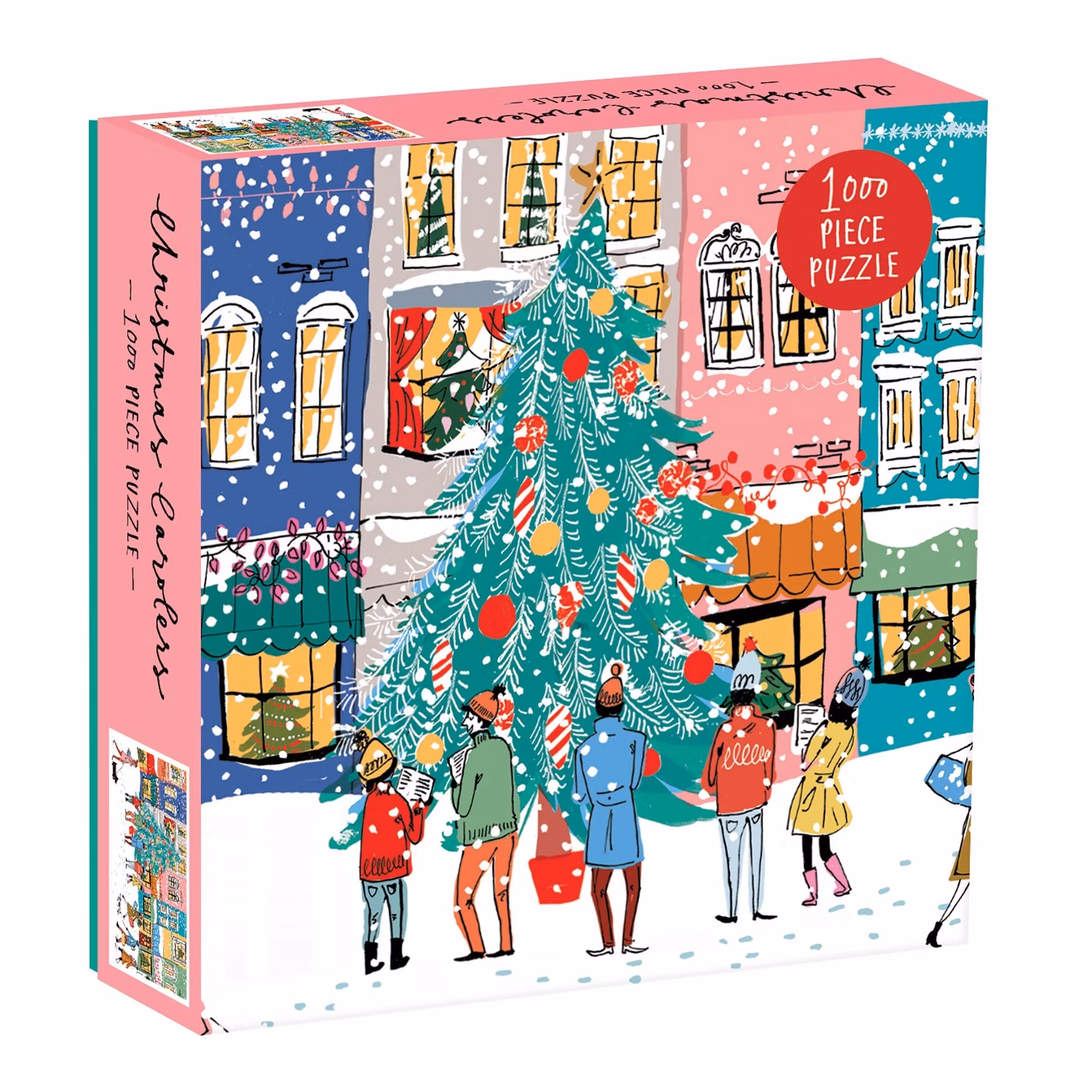 Pussel, Christmas Carolers Square 1000 bitar