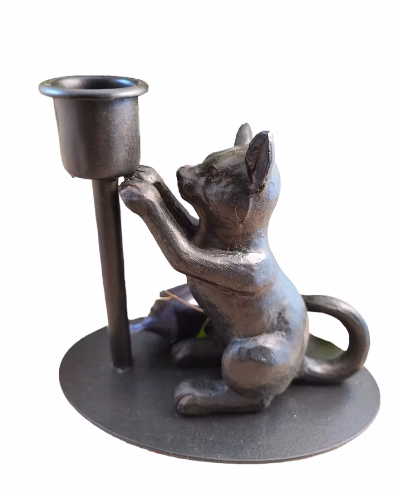 Ljusstake, katt