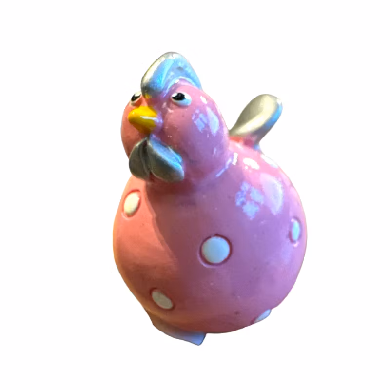 Påskhöna, rosa liten