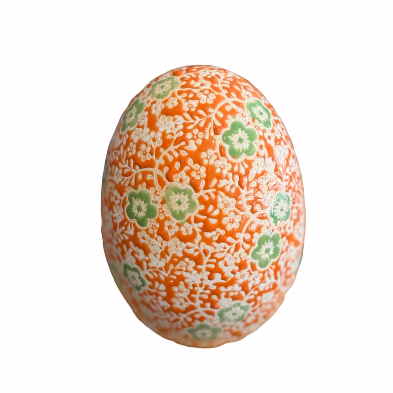 Ägg orange och grönt