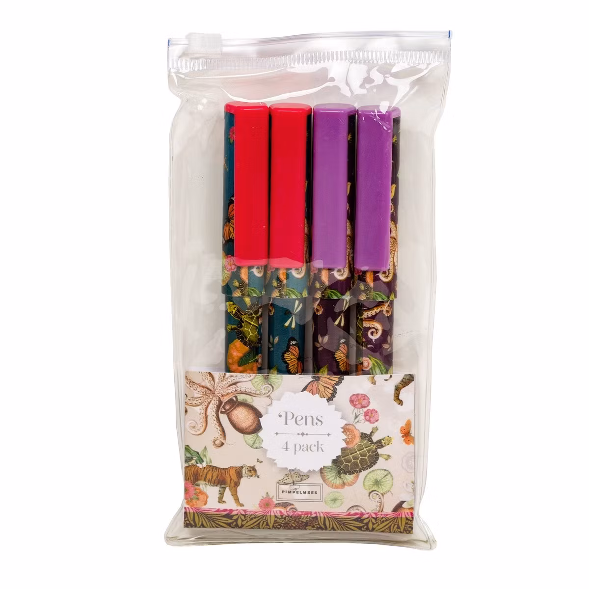 Bläckpennor, 4-pack lila & cerise