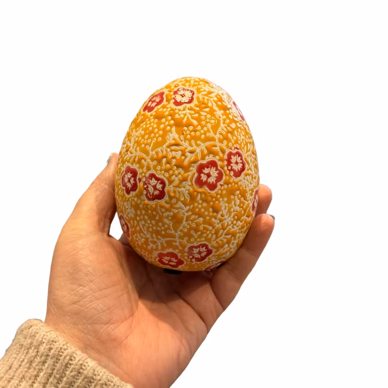 Ägg gult och rött, litet
