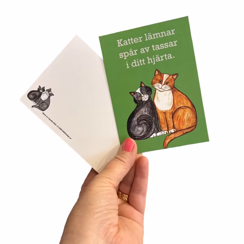 Kort, Katter lämnar spår av...