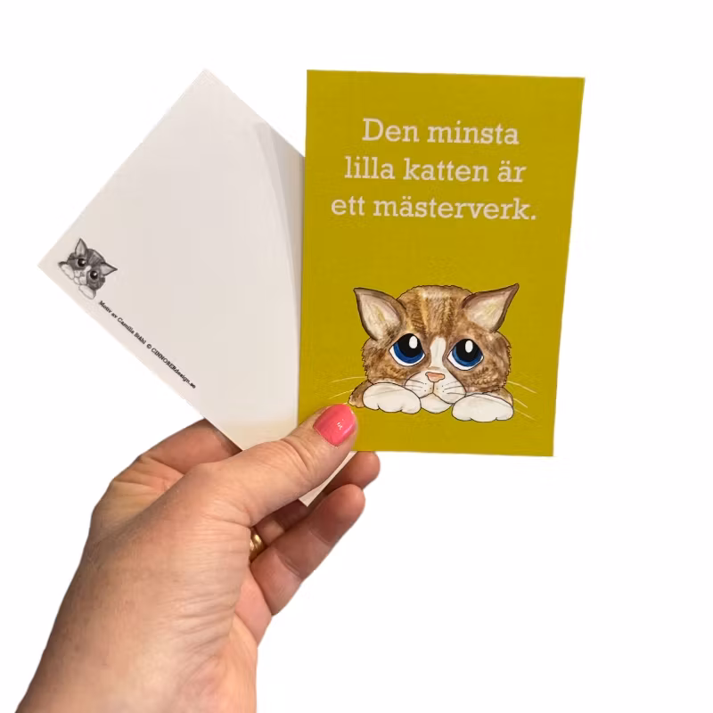 Vykort, Den minsta lilla katten....