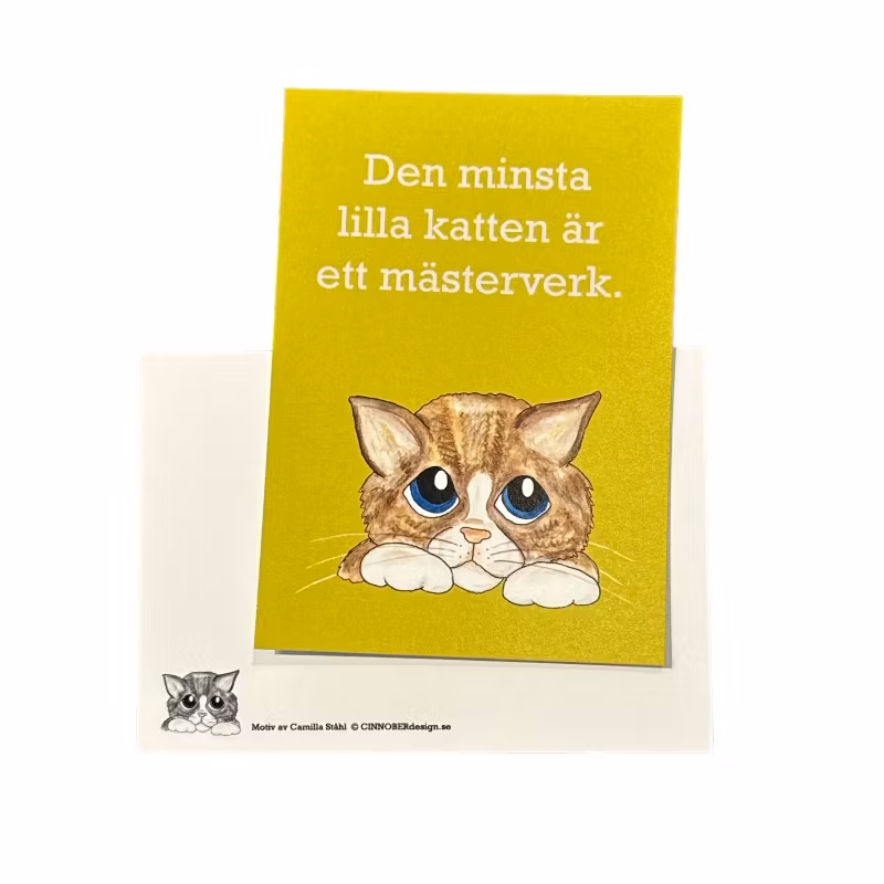 Vykort, Den minsta lilla katten....