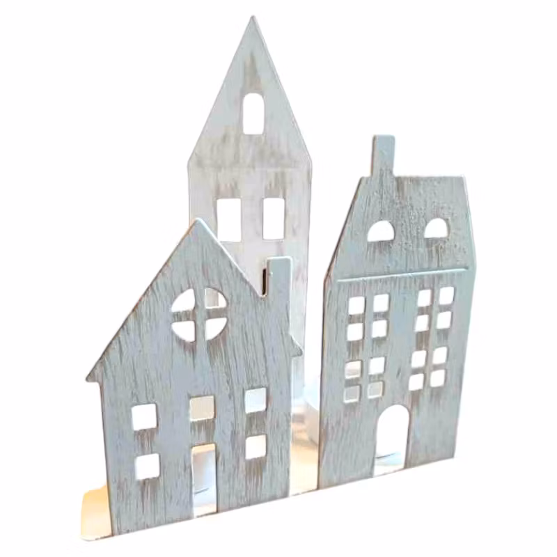 Ljuslykta hus, för två värmeljus