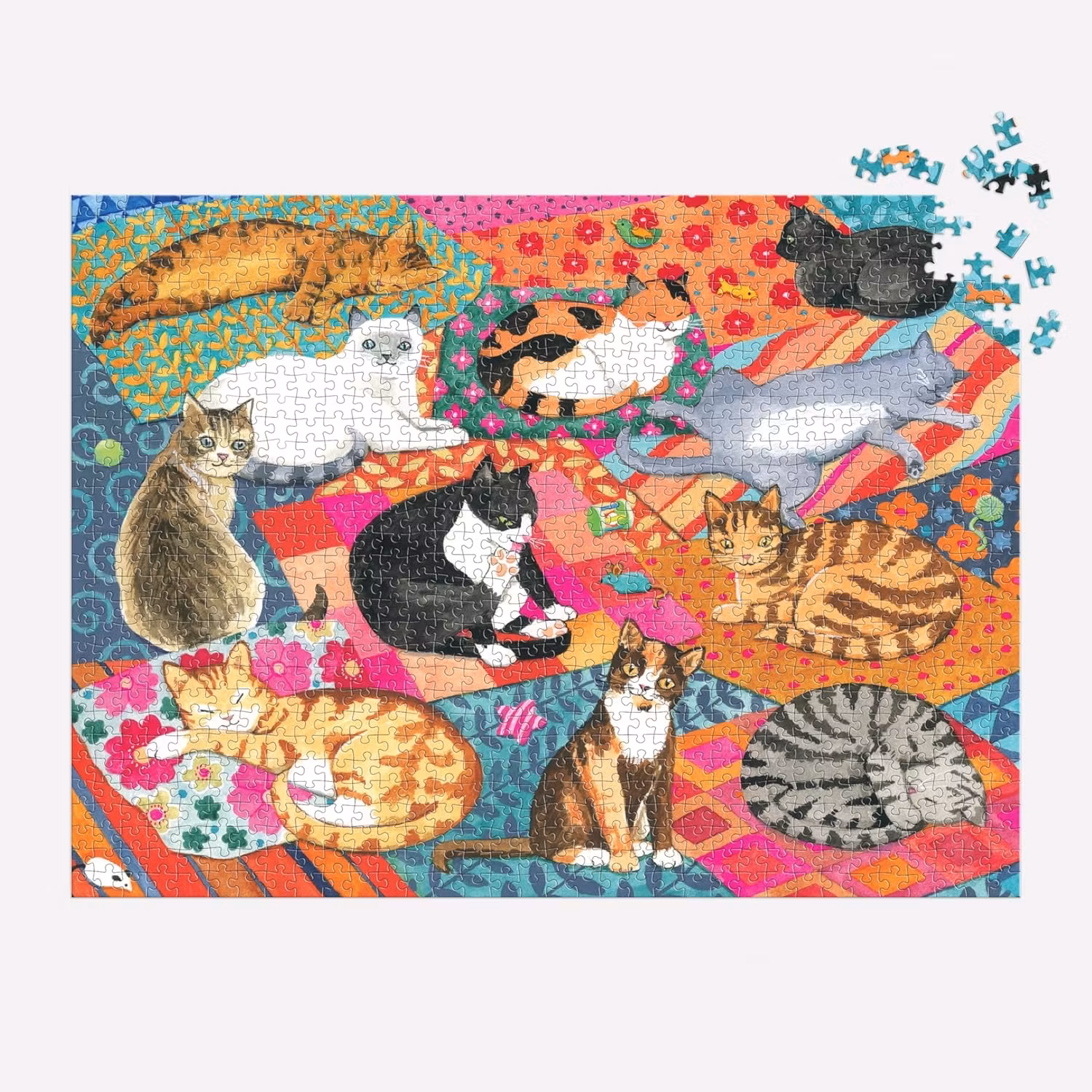 Pussel, Lounging Cats 1000 bitar