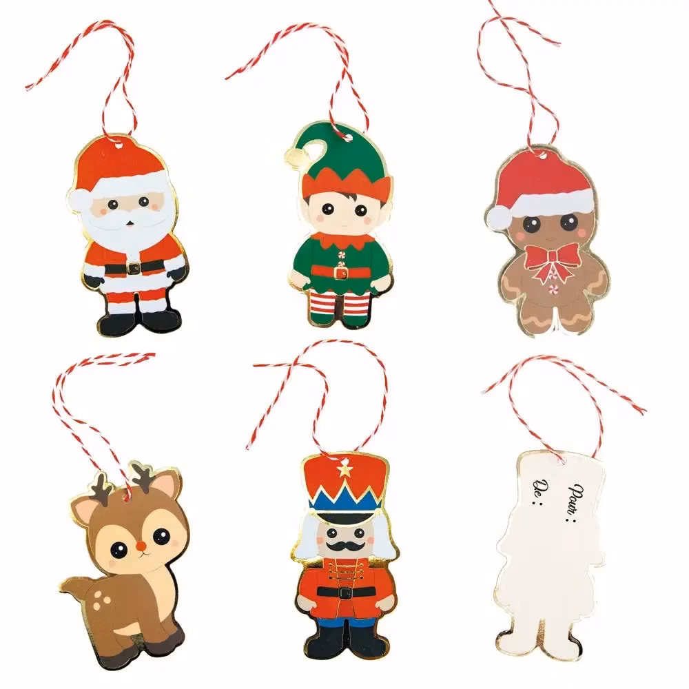 Julfigurer, paketkort 10-pack