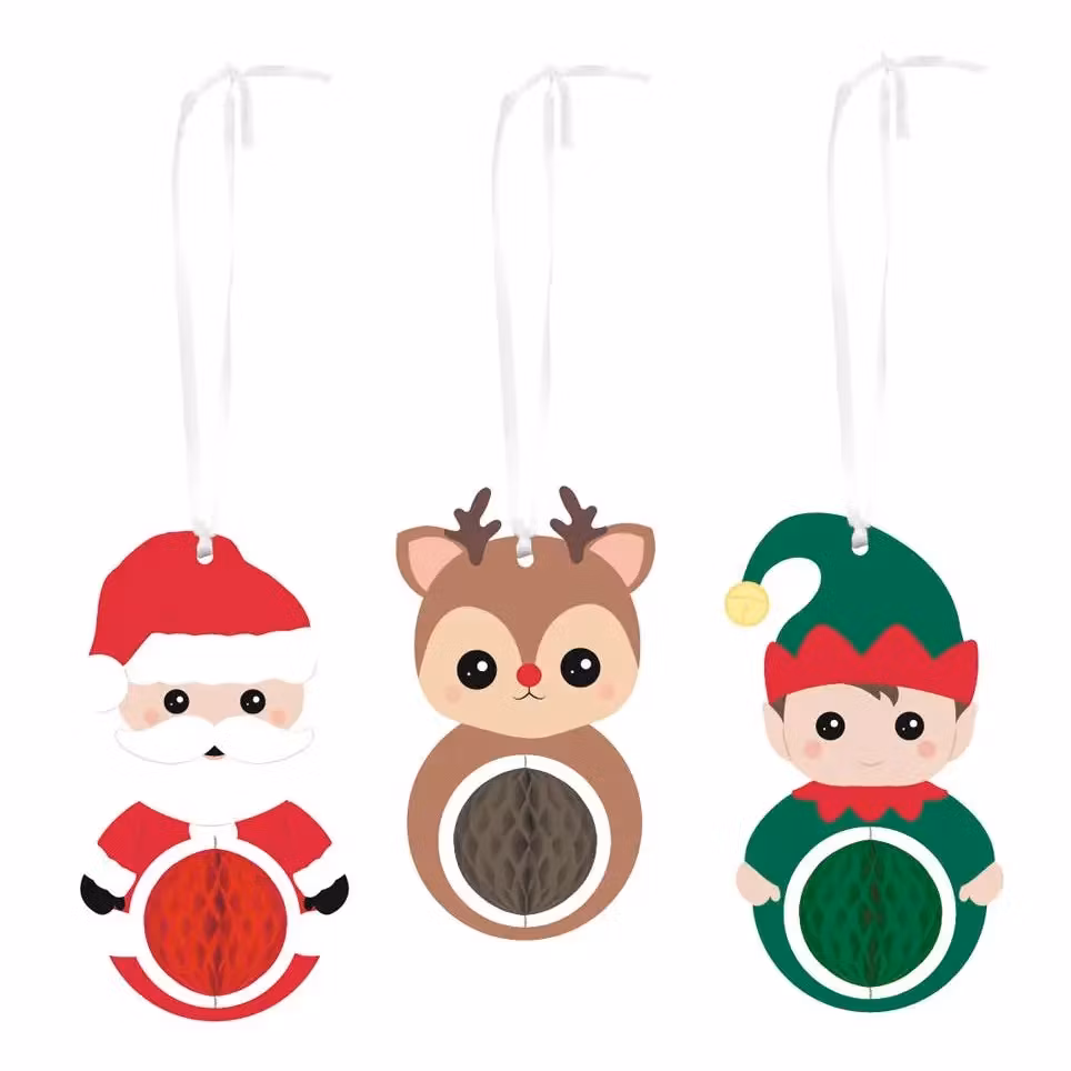 3-pack juldekorationer