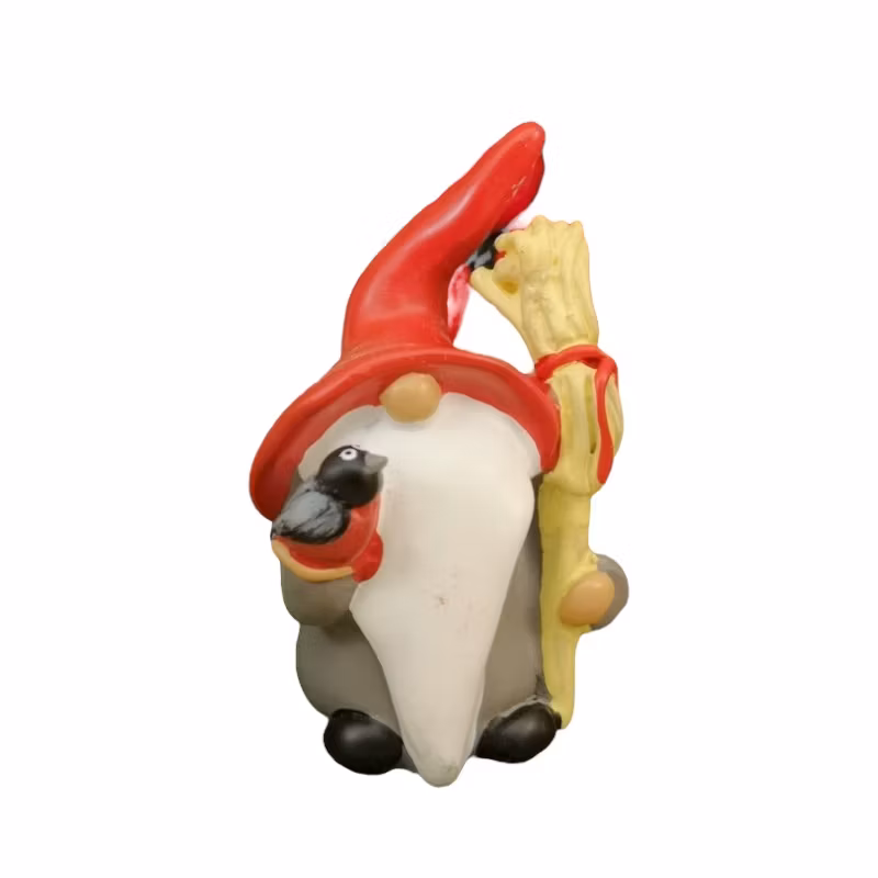 Tomte med fågel, mellan