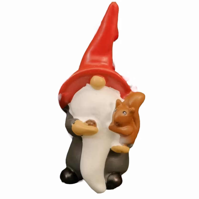 Tomte med ekorre, stor